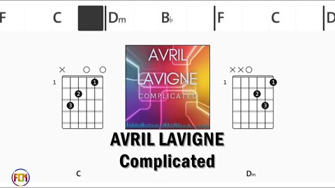 AVRIL LAVIGNE Complicated - Guitar Chords & Lyrics HD