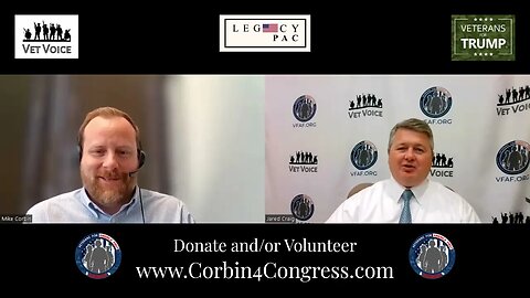 JARED CRAIG, President of Georgia Veterans for Trump/VFAF Endorses Mike Corbin for US Congress GA07