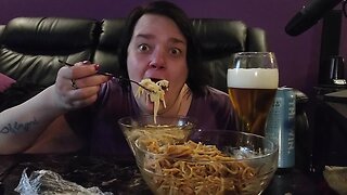 Poll winner Thai food with beer Thai Express mukbang asmr