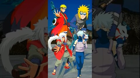 WHO IS STRONGEST?? Naruto, Jiraiya VS Minato, Kakashi.#shorts