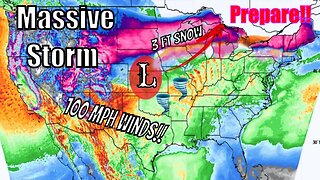 Massive Winter Storm Bringing Extreme Impacts, 100mph Winds, Tornadoes & More...
