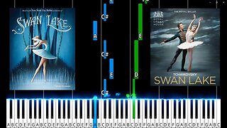 Swan Lake Theme Piano Tutorial. D Major. Medium. RE-UPLOAD