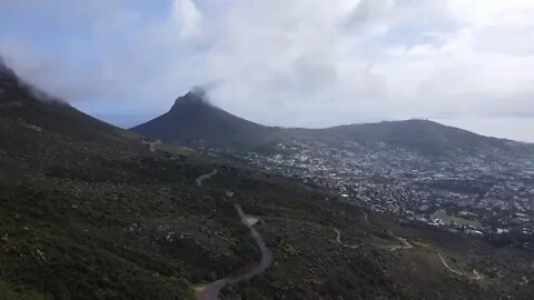 10 % British father and son When we climbed the top of Table Mountain, the most beautiful scenery wa