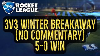 Let's Play Rocket League Gameplay No Commentary 3v3 Winter Breakaway 5-0 Win