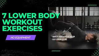 7 No Equipment Lower Body Workout Exercises