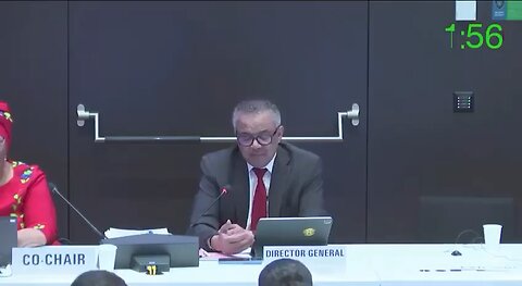 🚨WHO Director General, Tedros Ghebreyesus announces the failure of the Pandemic Treaty