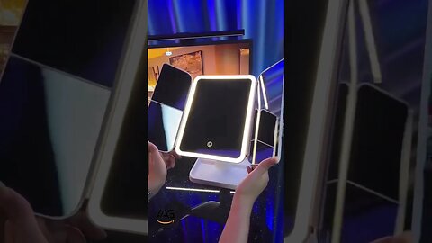 Fold Lighted Vanity Makeup Mirror with 21 LED Lights, Touch Screen and #amazongadgets #amazon #diy