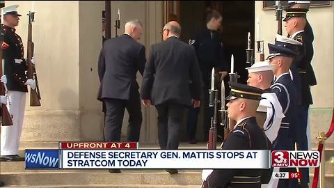 Defense Secretary Gen. Jim Mattis visits Stratcom