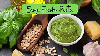 Making Fresh Pesto