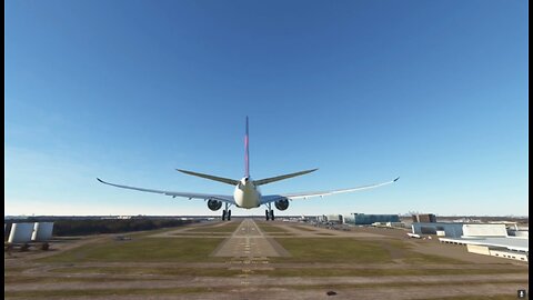 Airbus A300-900 Landing and Parking at KMSP