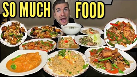 GIANT Thai Street Food Feast In Reno Nevada | Crab, Sea Food Rice, Spicy Curry, BBQ Pork