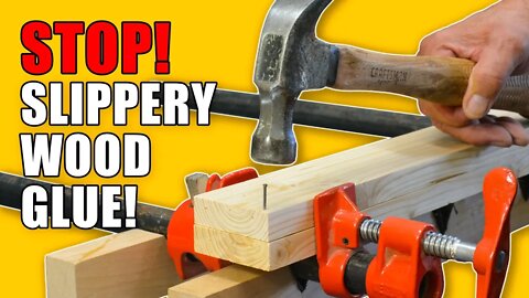 Stop Slippery Wood Glue Ups: 5 Quick Gluing Hacks - Woodworking Tips and Tricks