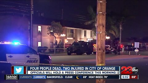 Four people dead, two injured in city of Orange