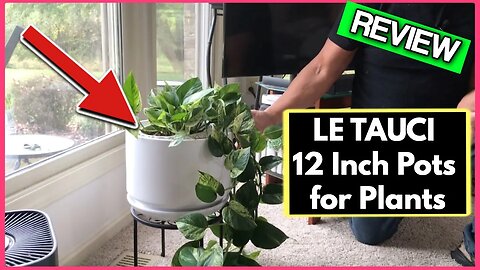 LE TAUCI 12 Inch Pots for Plants