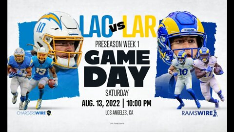 2022 NFL PRESEASON | Los Angeles Rams vs Los Angeles Chargers | Livestream & Commentary
