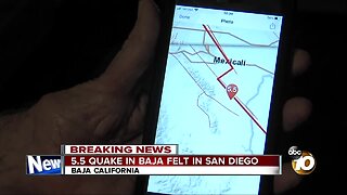 5.5 Baja quake felt in San Diego