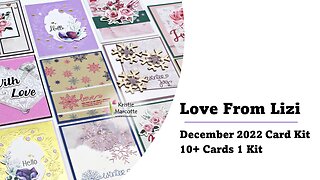 Love From Lizi | December 2022 card kit | 10+ Cards 1 Kit