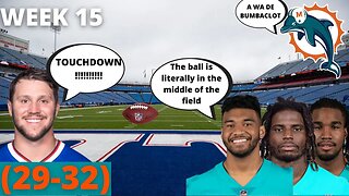 DOLPHINS VS BILLS (WEEK 15) RECAP