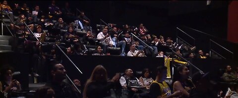 Kobe Bryant remembered in Vegas; fans gather to watch first Lakers game since deadly crash