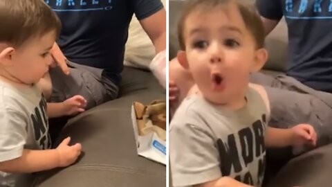Kid Has Wholesome Reaction To Box Of Brownies