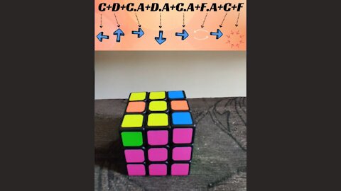 Rubik's Cube (Magic Cube) for beginners second layer 2.3