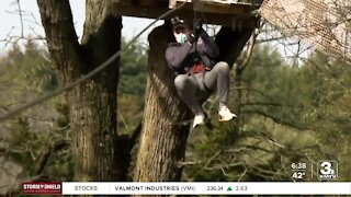 Ziplining offers adrenaline during slow paced year