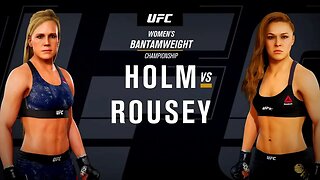 EA Sports UFC 3 Gameplay Ronda Rousey vs Holly Holm