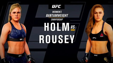 EA Sports UFC 3 Gameplay Ronda Rousey vs Holly Holm