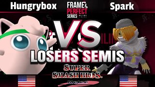 FPS2 Online Losers Semifinal - Liquid | Hungrybox (Jigglypuff) vs. Spark (Sheik) - Smash Melee