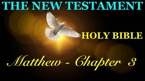 Matthew - Chapter 3 DAILY BIBLE STUDY {Spoken Word - Text - Red Letter Edition}
