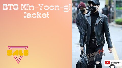 BTS || MIN YOON GI || Black Leather Jacket