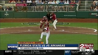 Arkansas Drops Game 1 of CWS to FSU 1-0