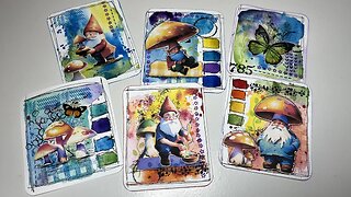 Watercolor Play Time for Gnome Life Journal Part #1