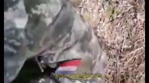 An exclusive video of the capture of a French military man in the area of the Liptsy, Kharkov