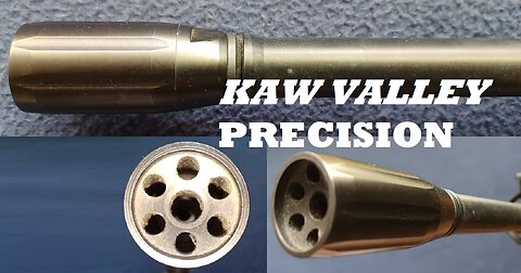 KAW VALLEY PRECISION KVP Linear Compensator — BLK, drop in Linear Comp muzzle accessory