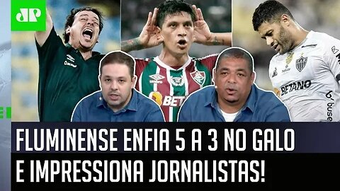 "Cara, o que o Fluminense do Diniz FEZ com o Atlético-MG foi..." 5 a 3 IMPRESSIONA jornalistas!