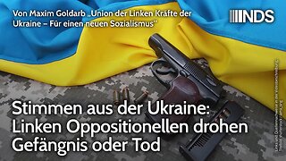 Stimmen aus der Ukraine: Linken Oppositionellen drohen Gefängnis oder Tod | Maxim Goldarb | NDS