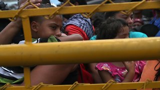 Some Members Of Migrant Caravan Cross Into Mexico