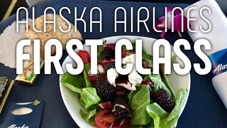 Flying First Class on Alaska Airlines from Portland to Honolulu, Hawaii