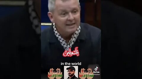 Irish lawmaker in support of Palestine 🇵🇸