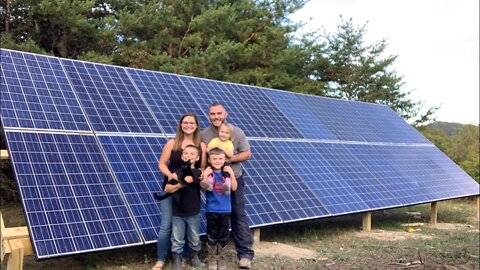This Is A HUGE Deal For Us! Off-Grid Family Finishes 5K Watt Solar Array Build