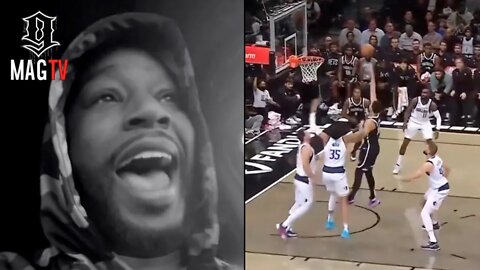 "I Can Suit Up & Get 2" Cam'ron Snaps After Watching Ben Simmons Airball At Nets Game! 🤬