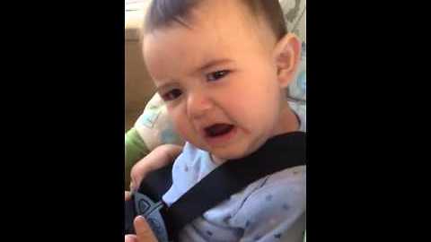 Baby clearly understands what "NO" means