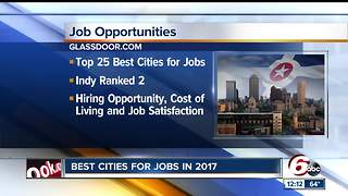 Indy named No. 2 city in country for jobs