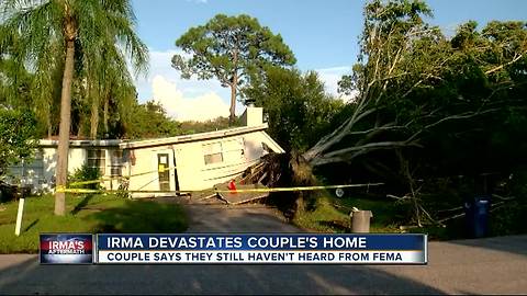 Irma devastates couple's home