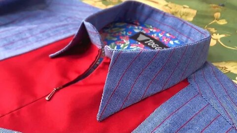 How to sew a shirt collar step by step tutorial