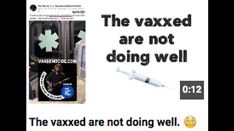 The vaxxed are not doing well. 😳