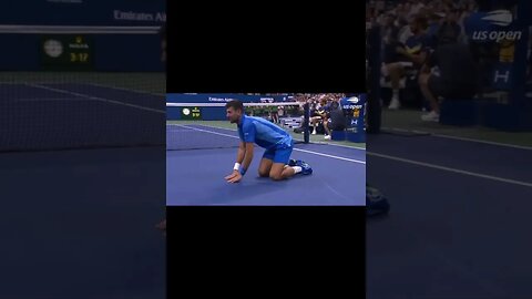 Legend Novak Wins, oh but the irony of the sponsor!