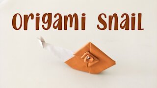 How to Make Origami Snail