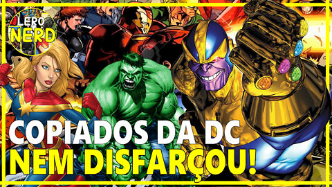 Herois que a Marvel copiou da DC! (nem disfarçou)